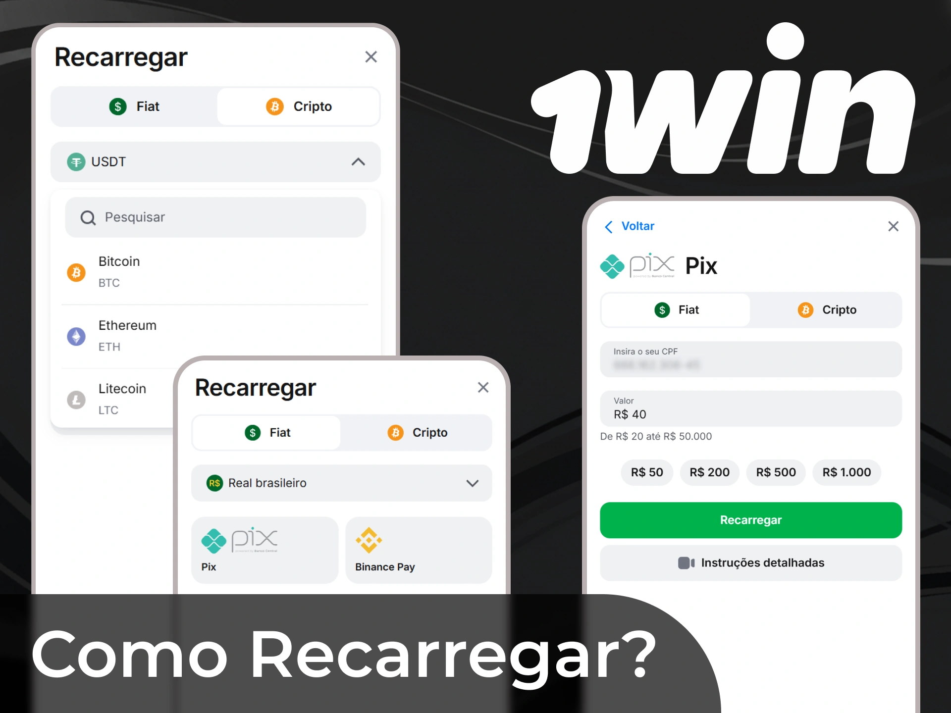 O depósito é um atributo importante do jogo, talvez o primeiro procedimento após a criação de uma conta 1Win.