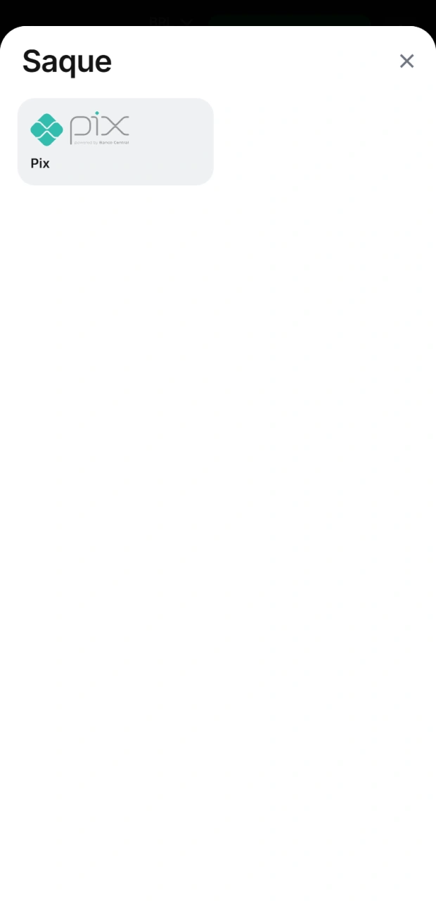 Escolha o método de saque de sua preferência na seção de caixa do 1win.