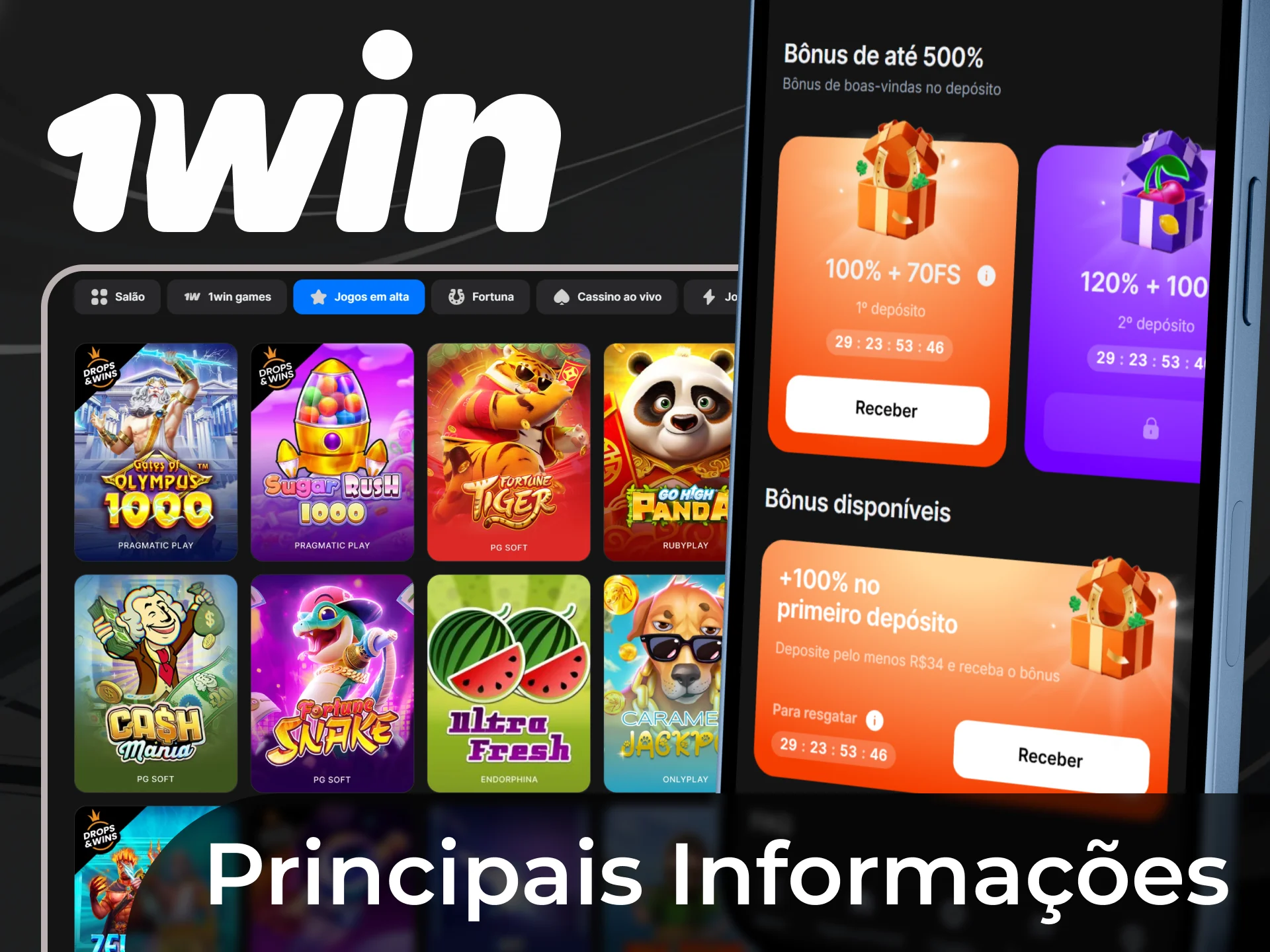 Cadastre-se na empresa de apostas legais 1win e ganhe apostas esportivas.