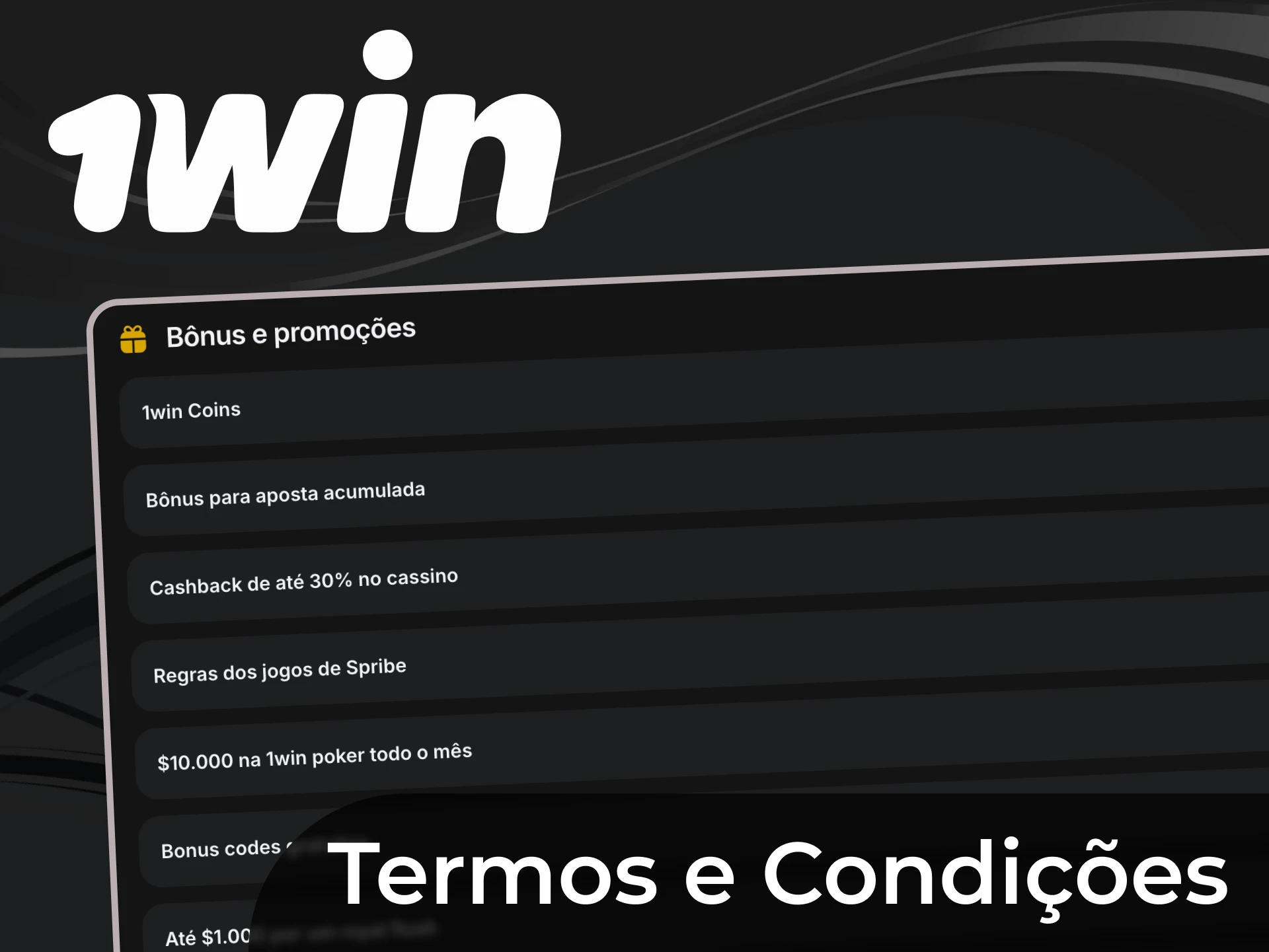 Deve seguir as regras de bónus da 1win.