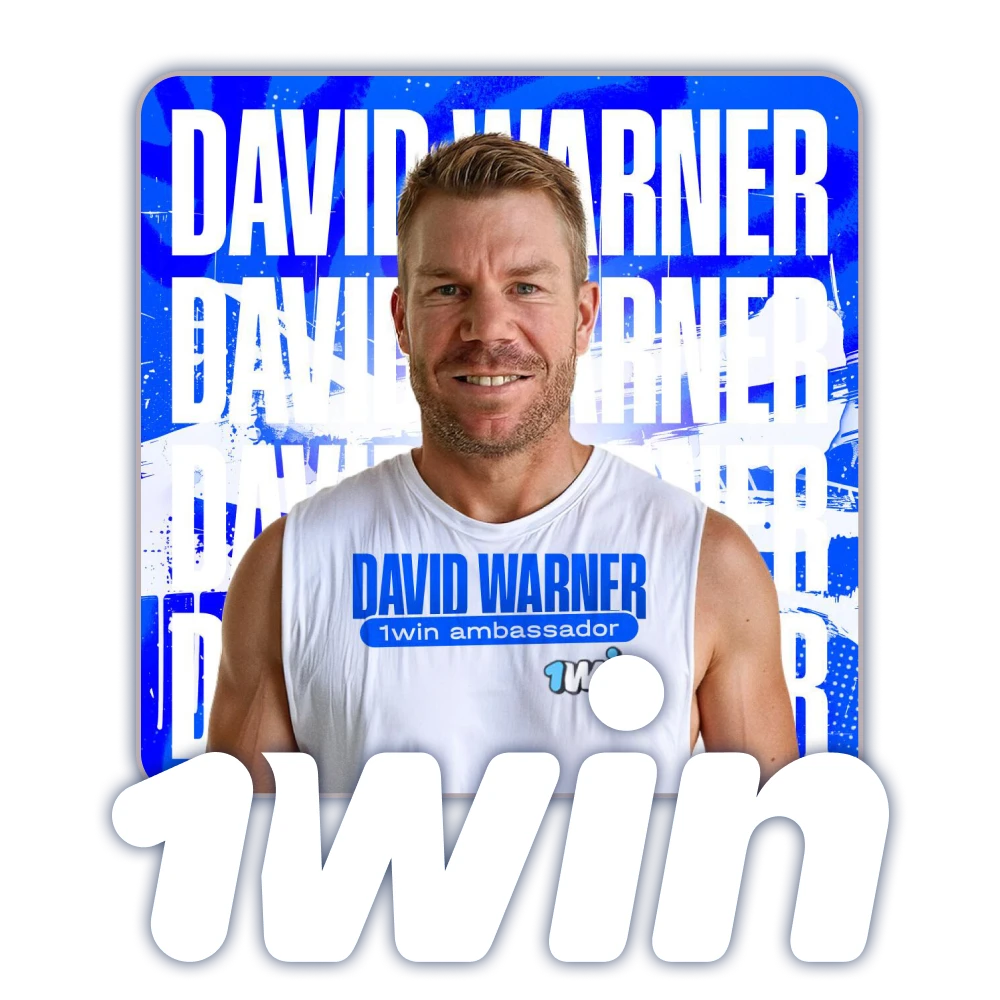 Confira as informações sobre David Warner, embaixador oficial da 1win.