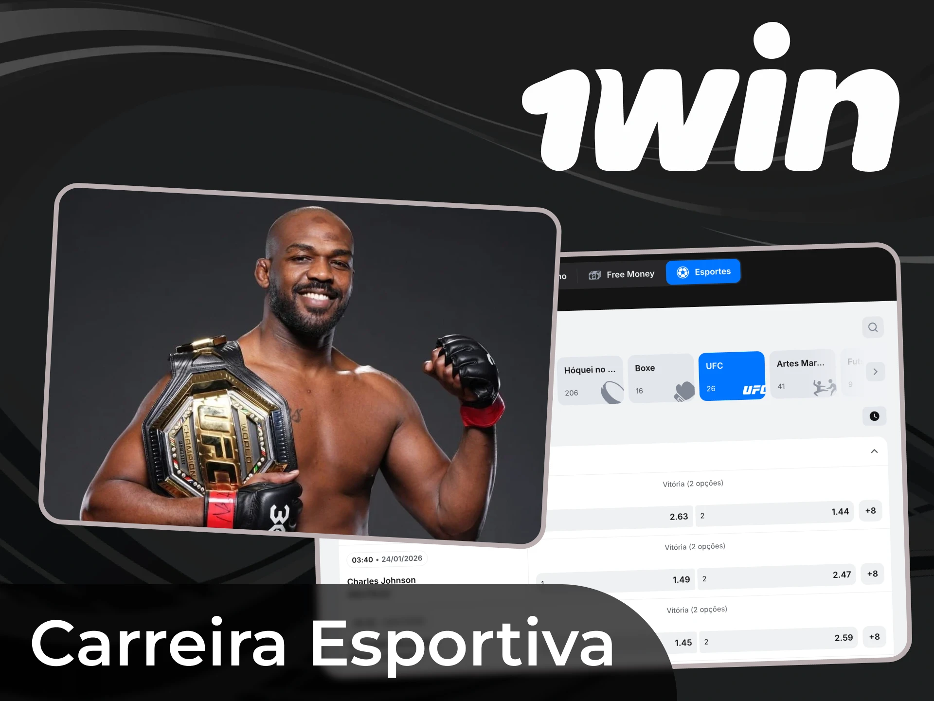 Na 1win, pode ler sobre a carreira de Jon Jones no UFC.